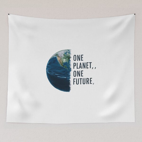 Item preview, One Planet, One Future Earth Conservation T-Shirt designed and sold by AsCreationss.