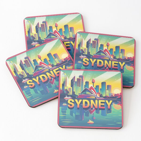 Item preview, Retro Sydney Illustration designed and sold by nomiraclehere.