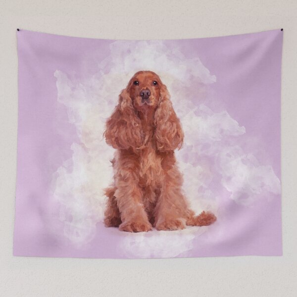 Item preview, English Cocker Spaniel Dog Digital Art designed and sold by k9printart.