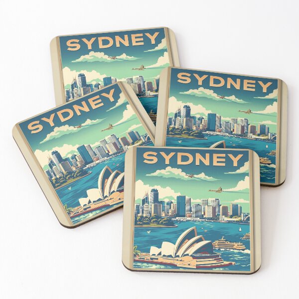 Item preview, Retro Sydney Illustration designed and sold by nomiraclehere.