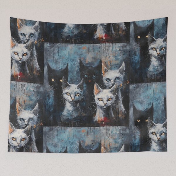 Item preview, Cat Family Oil Painting designed and sold by CHRISMARTE.