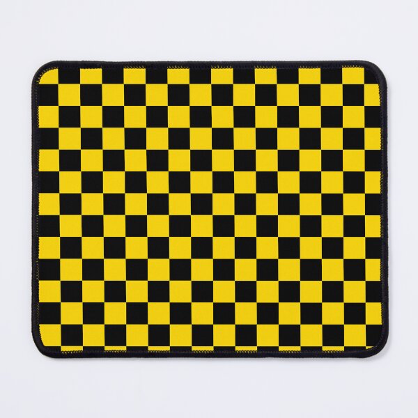 Item preview, Small Checkered - Black and Gold Yellow designed and sold by JustPatterns2.