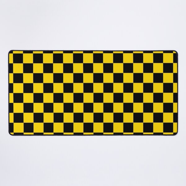 Item preview, Small Checkered - Black and Gold Yellow designed and sold by JustPatterns2.