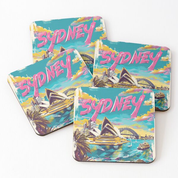 Item preview, Retro Sydney Illustration designed and sold by nomiraclehere.