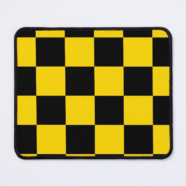 Item preview, Large Checkered - Black and Gold Yellow designed and sold by JustPatterns2.