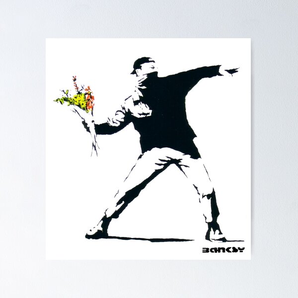 Banksy - The Flower Thrower Poster