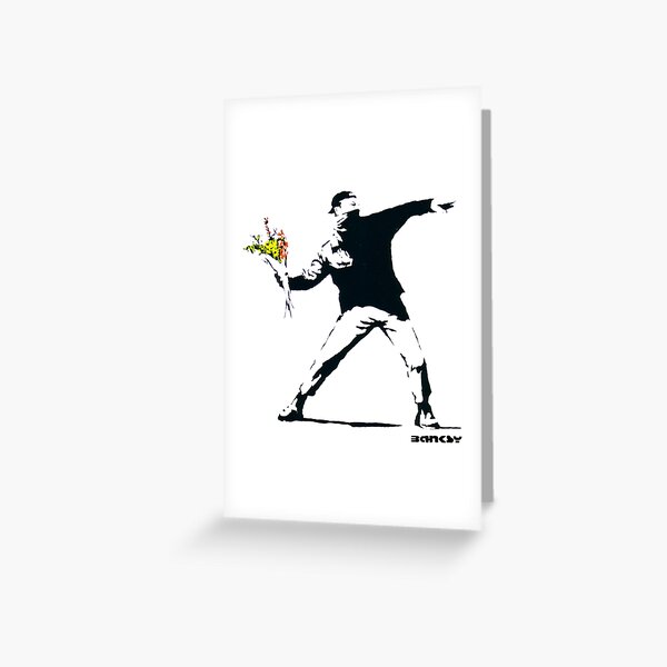 Aperçu de l'œuvre Banksy - Lanceur de fleurs créée et vendue par URBANZ.