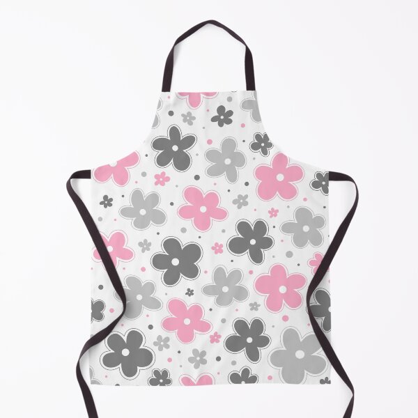 Item preview, Demigirl Pride Flowers Doodle Grey White Pink designed and sold by JoyfulJen.