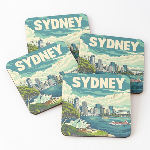 Item preview, Retro Sydney Illustration designed and sold by nomiraclehere.
