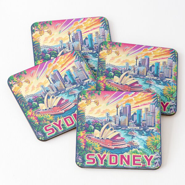 Item preview, Retro Sydney Illustration designed and sold by nomiraclehere.