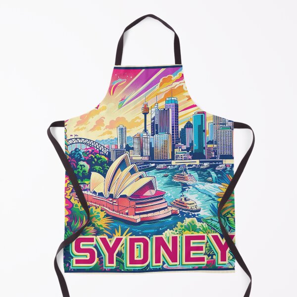 Item preview, Retro Sydney Illustration designed and sold by nomiraclehere.