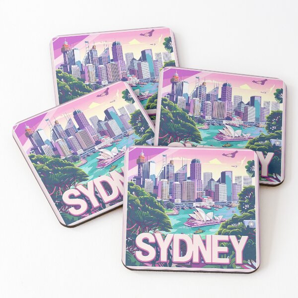 Item preview, Retro Sydney Illustration designed and sold by nomiraclehere.