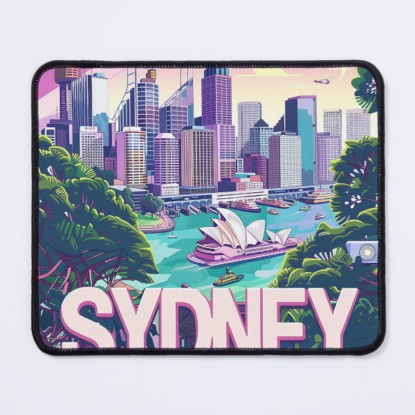 Item preview, Retro Sydney Illustration designed and sold by nomiraclehere.