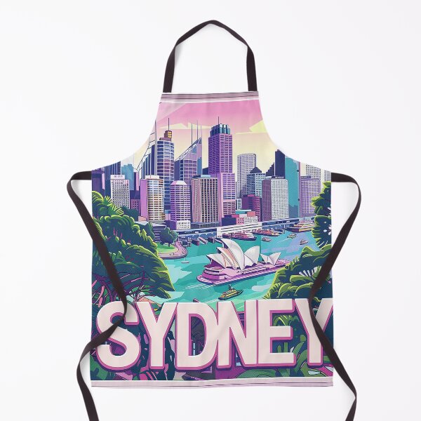 Item preview, Retro Sydney Illustration designed and sold by nomiraclehere.