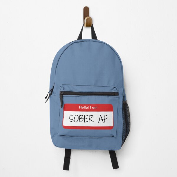 Item preview, Hello I'm Sober AF Name Tag  designed and sold by Natalie Bromer.