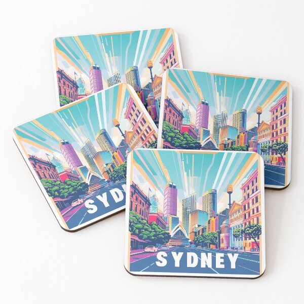 Item preview, Retro Sydney Illustration designed and sold by nomiraclehere.