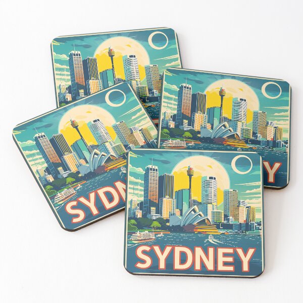 Item preview, Retro Sydney Illustration designed and sold by nomiraclehere.