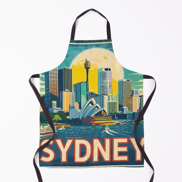 Item preview, Retro Sydney Illustration designed and sold by nomiraclehere.