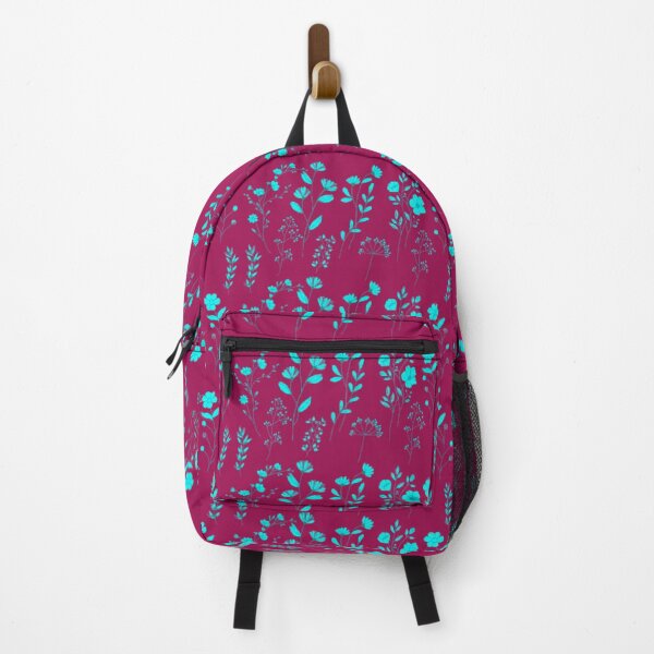 Item preview, Teal, Burgundy Floral Pattern designed and sold by CreativeCanvas8.