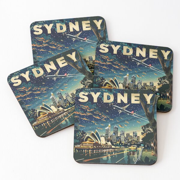 Item preview, Retro Sydney Illustration designed and sold by nomiraclehere.