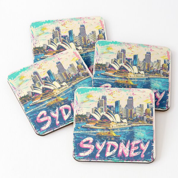 Item preview, Retro Sydney Illustration designed and sold by nomiraclehere.