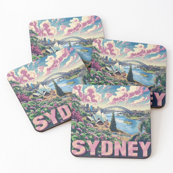 Item preview, Retro Sydney Illustration designed and sold by nomiraclehere.