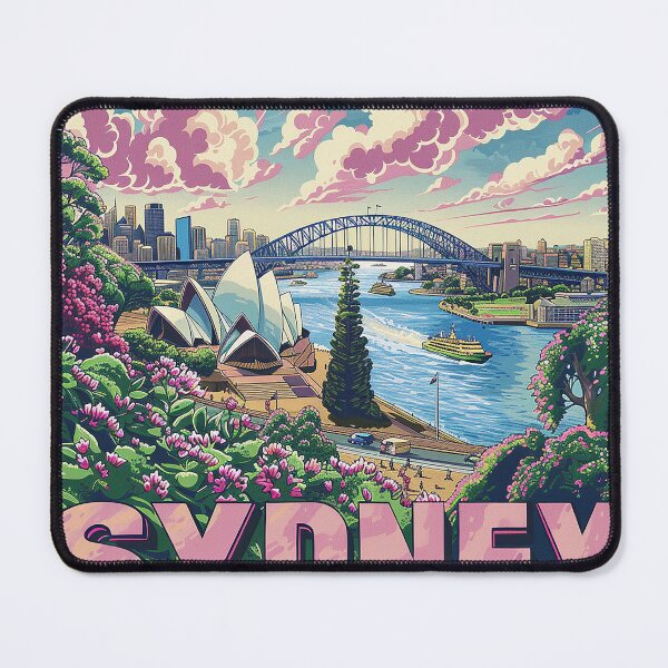 Item preview, Retro Sydney Illustration designed and sold by nomiraclehere.