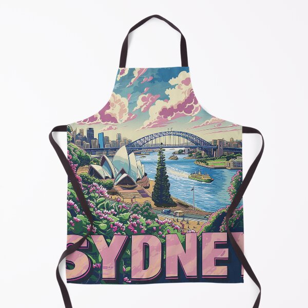 Item preview, Retro Sydney Illustration designed and sold by nomiraclehere.
