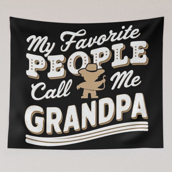 Item preview, My Favorite People Call Me GrandPa, Father's day, Dad designed and sold by decorwonders.