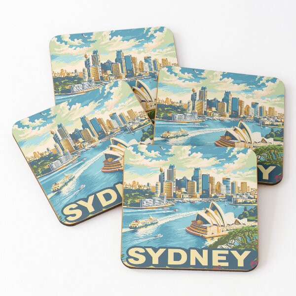 Item preview, Retro Sydney Illustration designed and sold by nomiraclehere.