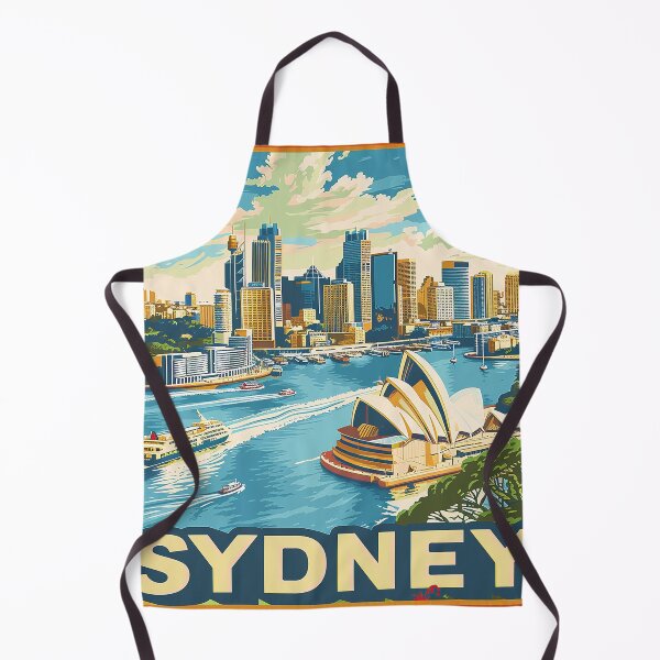 Item preview, Retro Sydney Illustration designed and sold by nomiraclehere.