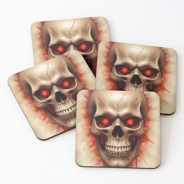 Item preview, Evil Skull with Red Accents designed and sold by papi1998.