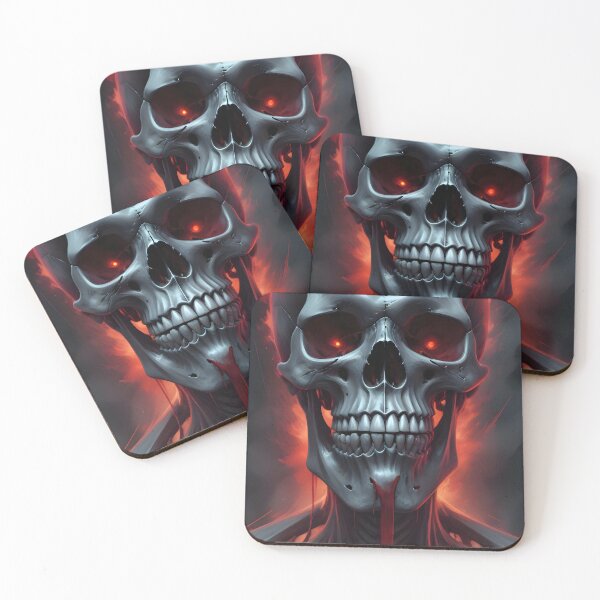 Item preview, Evil Skull with Red Accents designed and sold by papi1998.