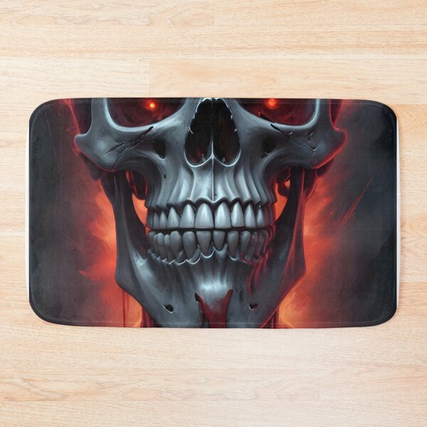 Item preview, Evil Skull with Red Accents designed and sold by papi1998.