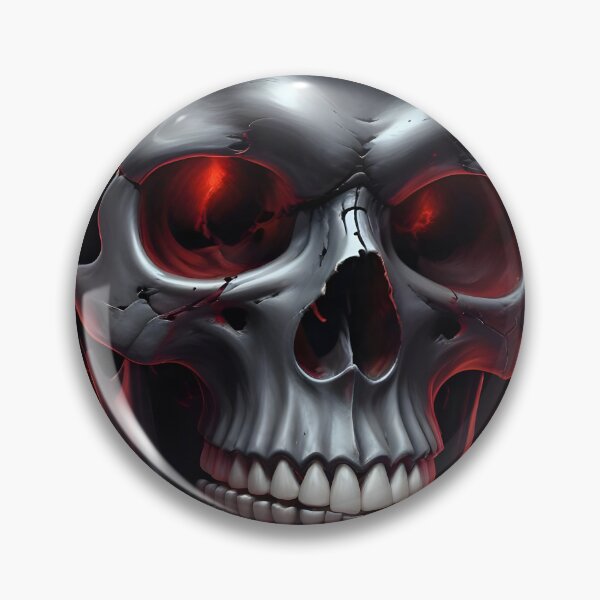 Item preview, Evil Skull with Red Accents designed and sold by papi1998.
