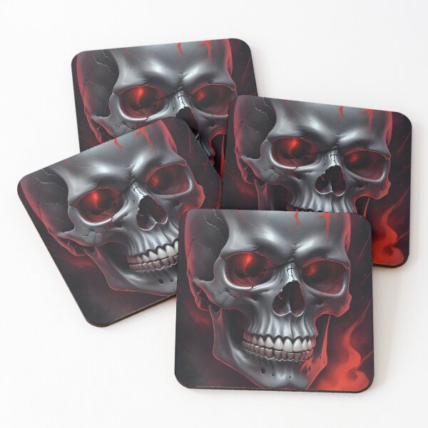 Item preview, Evil Skull with Red Accents designed and sold by papi1998.