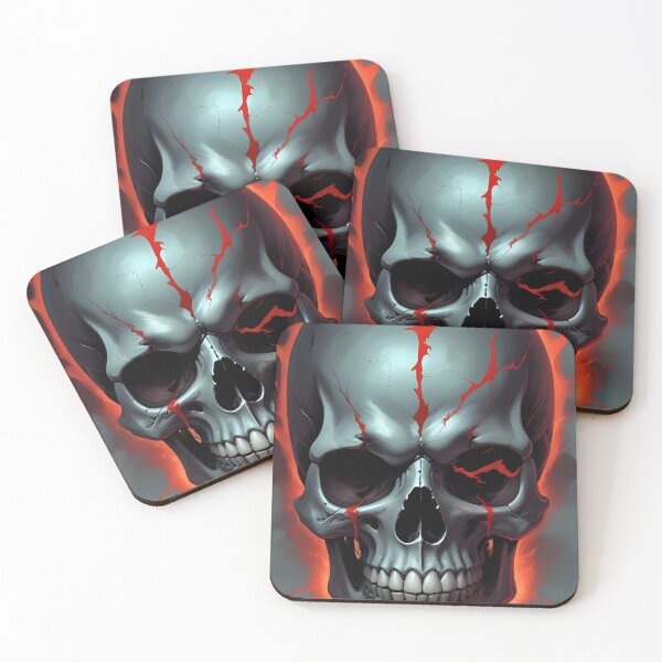Item preview, Evil Skull with Red Accents designed and sold by papi1998.