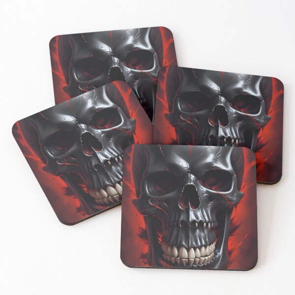 Item preview, Evil Skull with Red Accents designed and sold by papi1998.