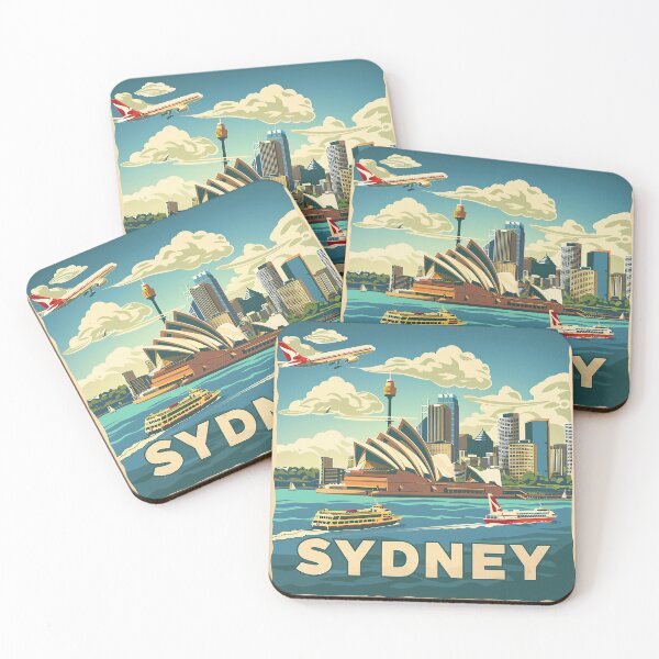 Item preview, Retro Sydney Illustration designed and sold by nomiraclehere.