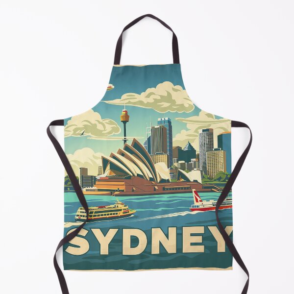Item preview, Retro Sydney Illustration designed and sold by nomiraclehere.
