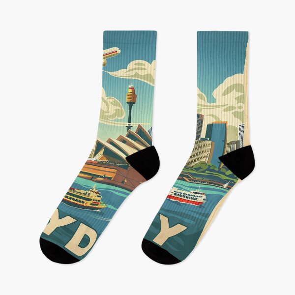 Item preview, Retro Sydney Illustration designed and sold by nomiraclehere.