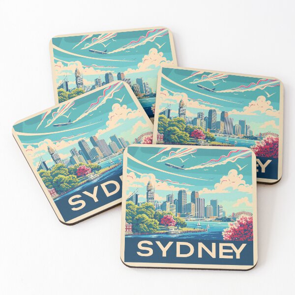 Item preview, Retro Sydney Illustration designed and sold by nomiraclehere.