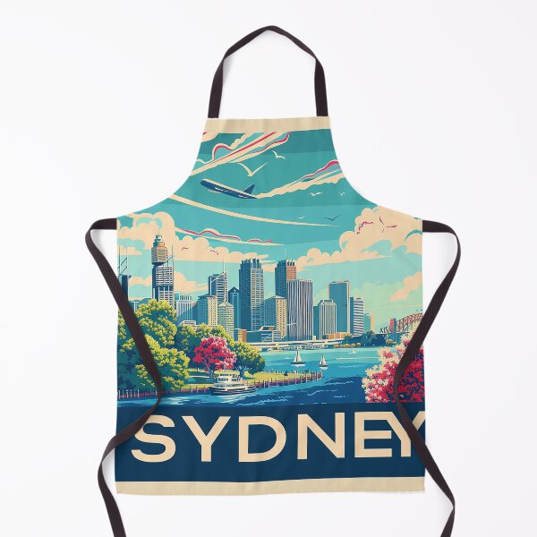 Item preview, Retro Sydney Illustration designed and sold by nomiraclehere.