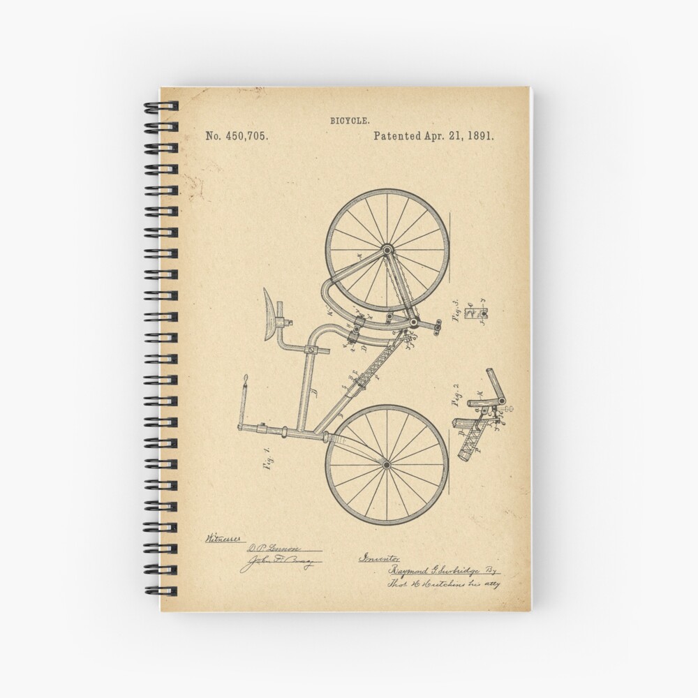 Dinosaur Biking Roller Skating Drawing Sketch Notebook Spiral