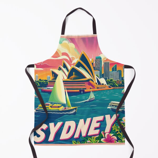 Item preview, Retro Sydney Illustration designed and sold by nomiraclehere.