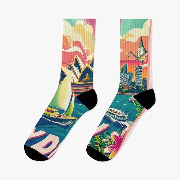Item preview, Retro Sydney Illustration designed and sold by nomiraclehere.