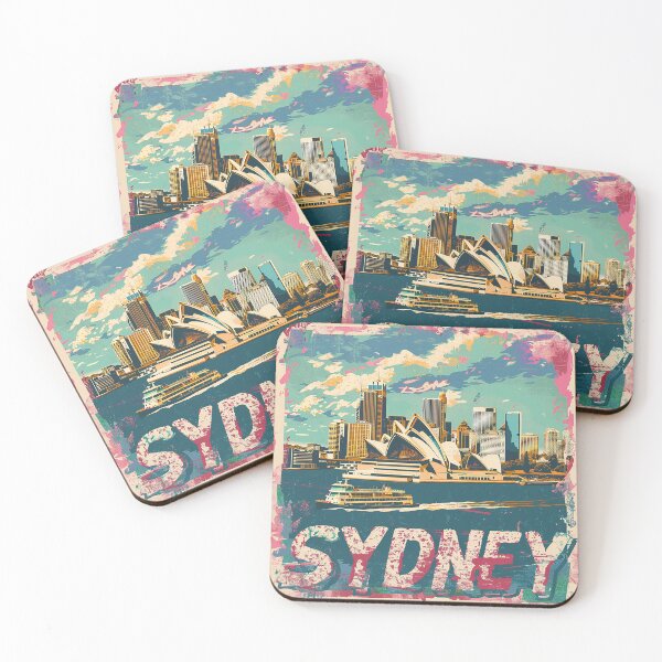 Item preview, Retro Sydney Illustration designed and sold by nomiraclehere.