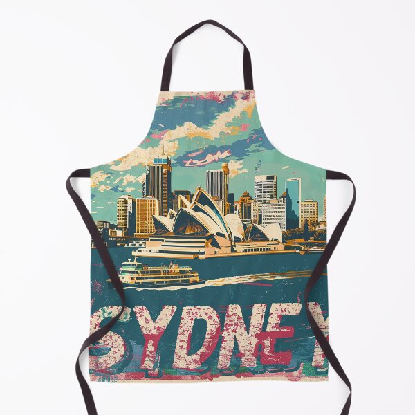 Item preview, Retro Sydney Illustration designed and sold by nomiraclehere.