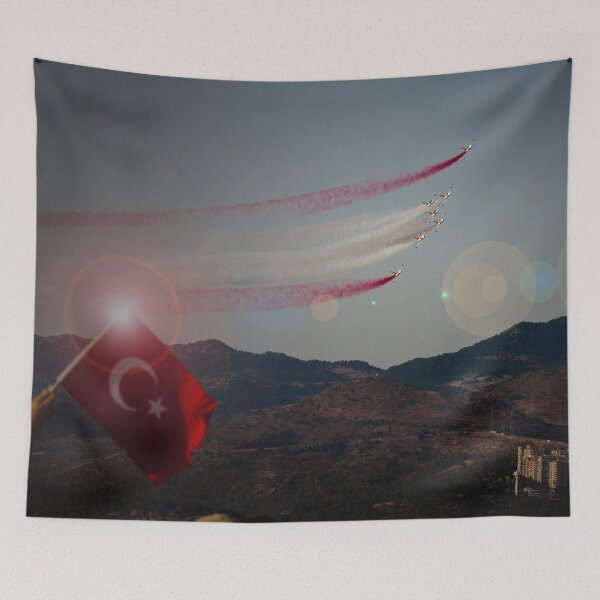 Item preview, Turkish acrobatic aviation squadron flying over Izmir (Turkey) designed and sold by carlotoffolo.