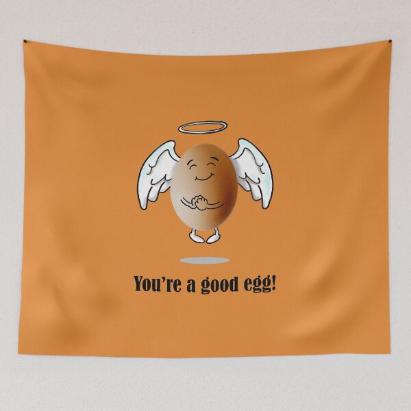 Item preview, You're a good egg - orange yolked designed and sold by wobblyfrogs.